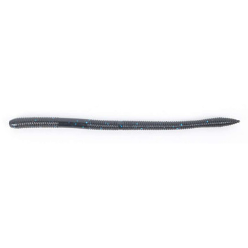 Daiwa Yamamoto Neko Straight Worm – 6.5in – Black Blue Flake