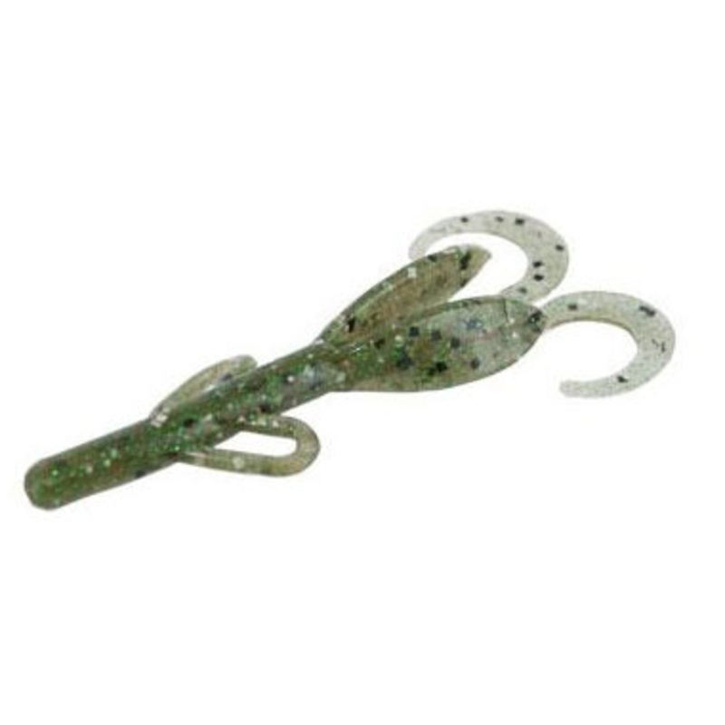 Zoom Baby Brush Hog Bait – 4in – Cucumber Seed