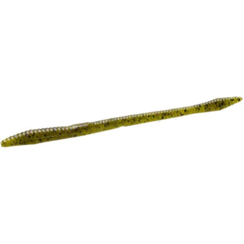 Zoom Trick Worm – 6-1/4in – Watermelon Purple Glitter
