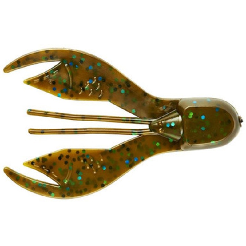 Yum Chunk – 3.25in – Green Pumpkin/Blue Flake