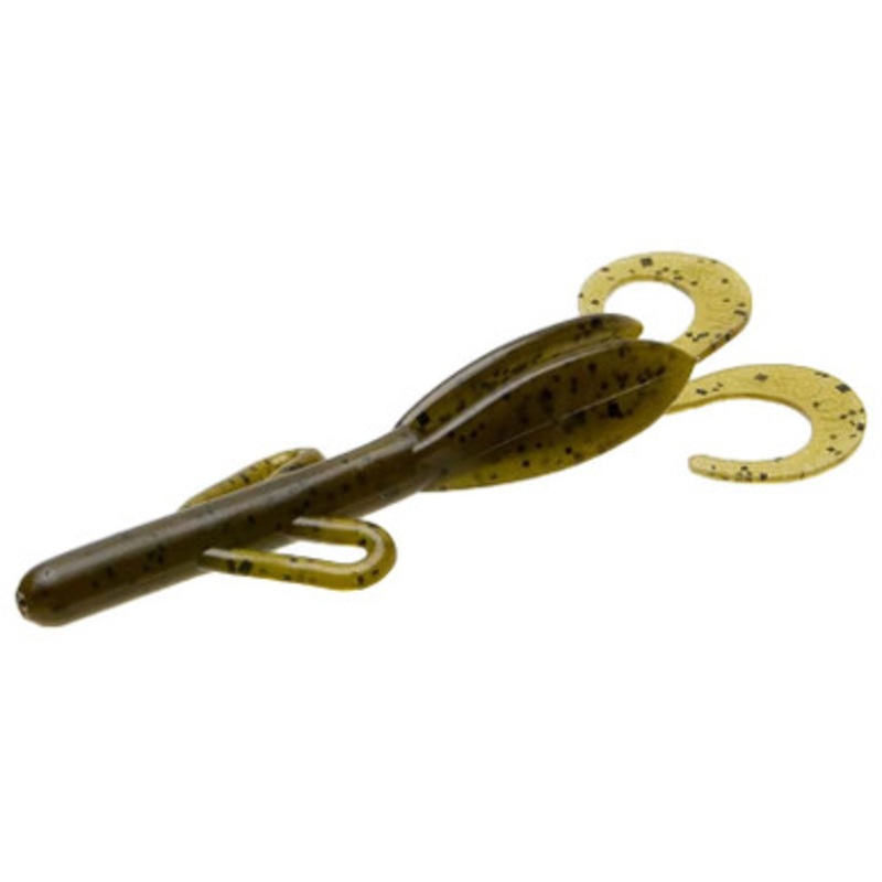 Zoom Baby Brush Hog Bait 4in Green Pumpkin