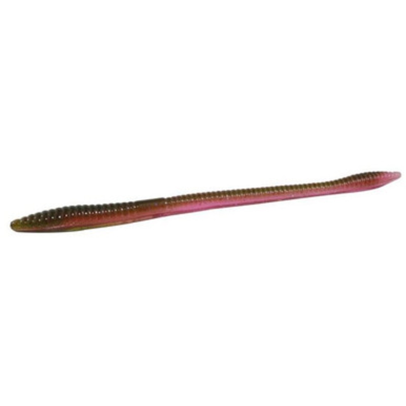 Zoom Trick Worm – 6-1/4in – Raspberry Shad