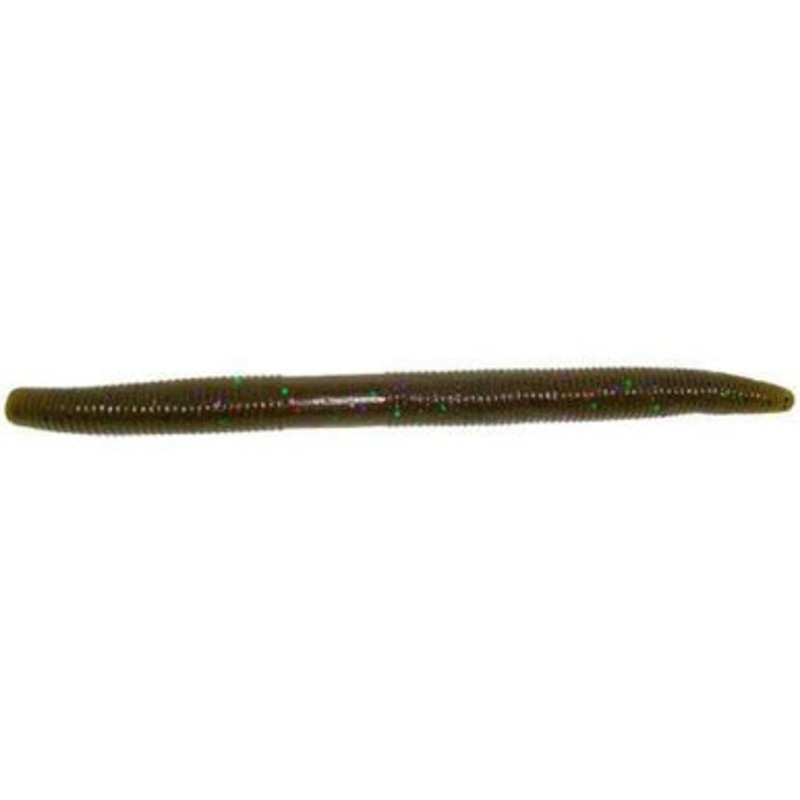Yamamoto 5in Senko Lure 301 Green Pumpkin w/ Large Green and Purple