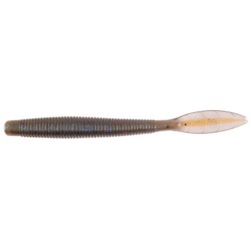 Missile Baits Quiver Worm – 4.5in – Bluetonium Green Pumpkin Core