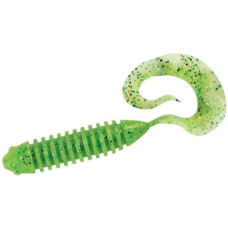SPRO WaveTail Grub – Lime Sparkle