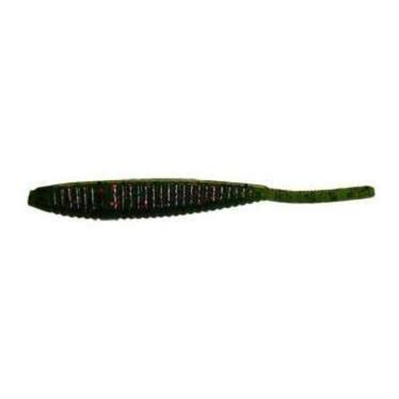 Yamamoto Shad Shape Worm – Watermelon/Black Red Flake