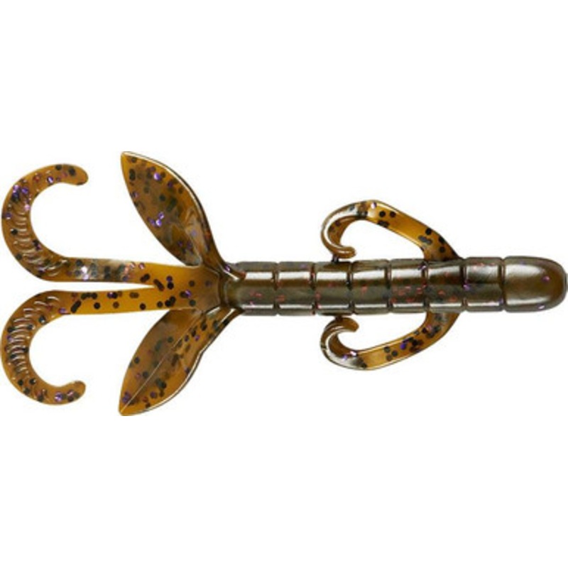 Yum Christie Critter – 3.5in – Green Pumpkin/Purple Flake