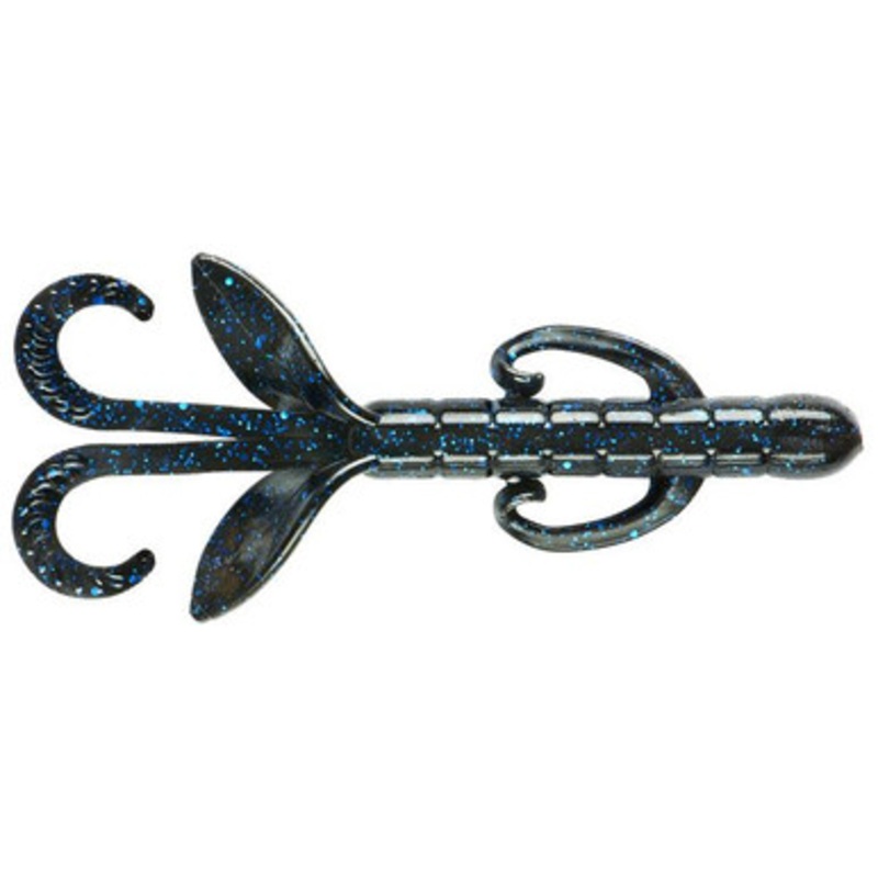 Yum Christie Critter – 4.5in – Black/Blue Flake