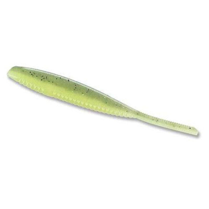 Yamamoto Shad Shape Worm – Baby Bass/Holo Clear