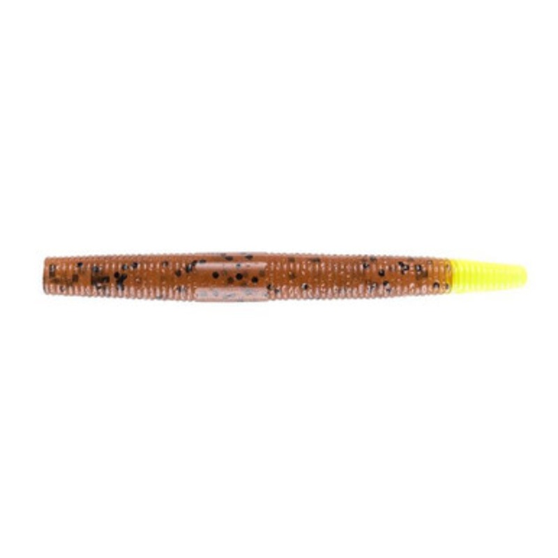 Yum Dinger – 3in – Carolina Pumpkin/Chartreuse Tip