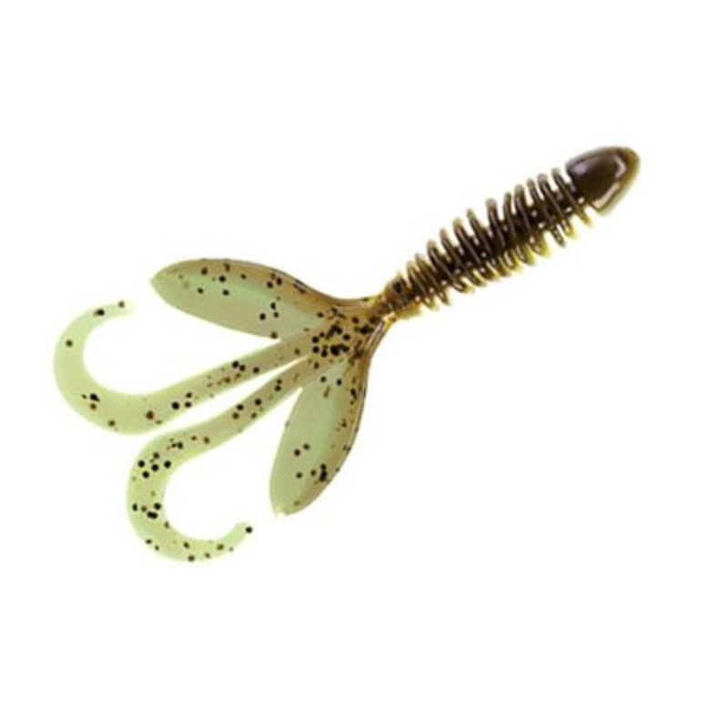 Yum Wooly Hawgtail – 4.5in – Dark Grasshopper