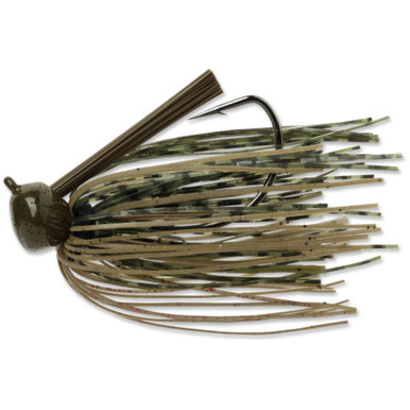 Terminator Weedless Football Jig – 1oz – Green Pumpkin