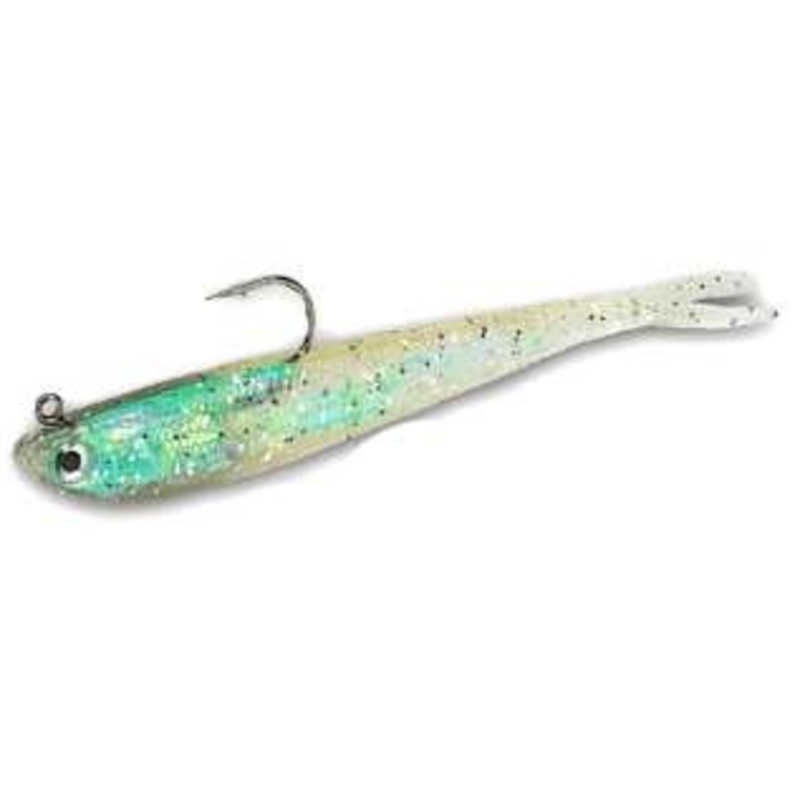 Tsunami STM5 Soft Bait Split Tail Minnow Lure 7-Glass Minnow Fleck