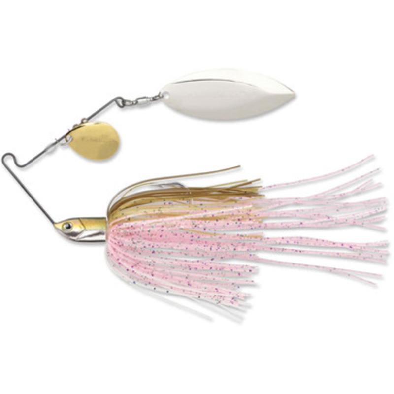 Terminator T34CW T1 Original Titanium Spinnerbait – Colorado/Willow Cotton Candy Gold/Nickel