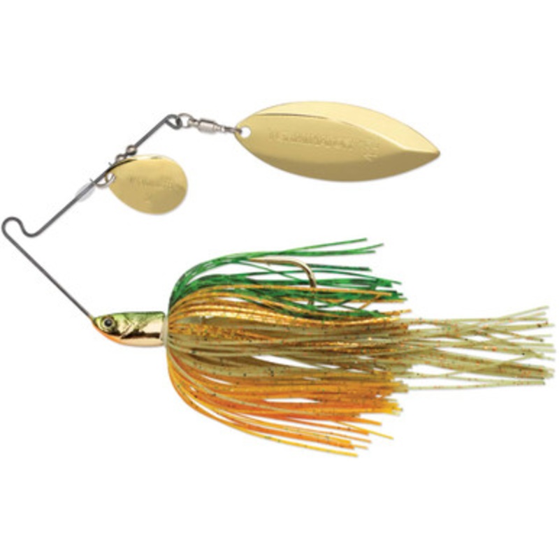 Terminator T34CW T1 Original Titanium Spinnerbait – Colorado/Willow Perch Gold/Gold