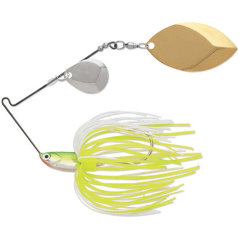 Terminator T38WW T1 Original Titanium Spinnerbait – Willow/Willow Chartreuse White Shad Nickel/Gold