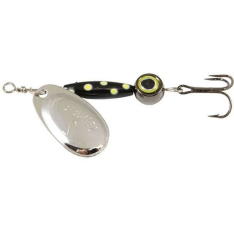 Thundermist Stingeye Spinner – 2 1/4oz – Black/Yellow Dots