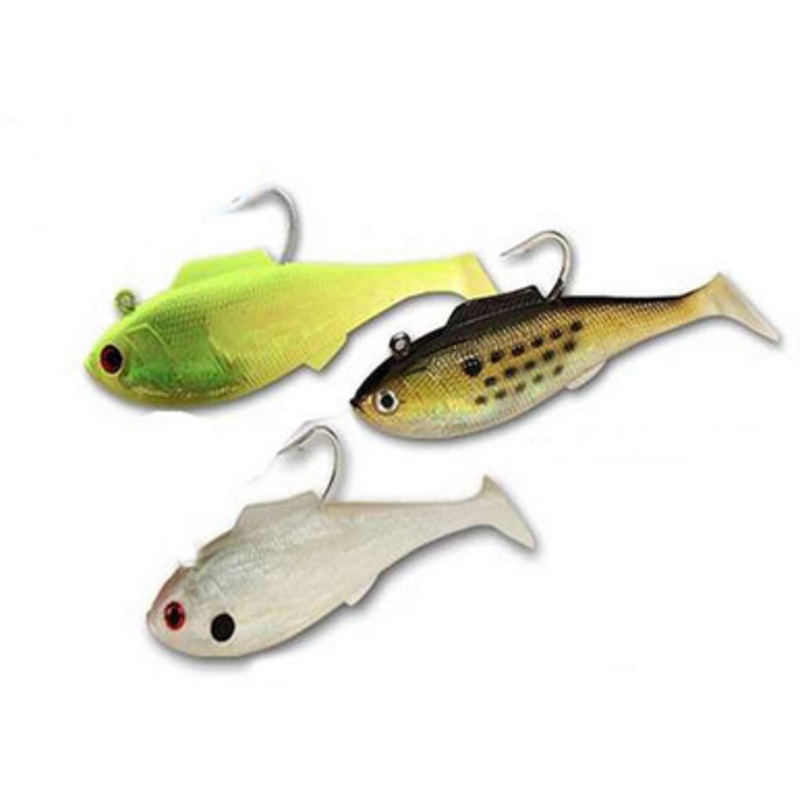 Tsunami SS5D Soft Bait Swim Shad Deep Lure 4-Golden Bunker w/Spots