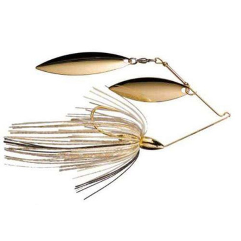 War Eagle Dual Willow Leaf Spinnerbait – 1/4oz Gold Gold Shiner