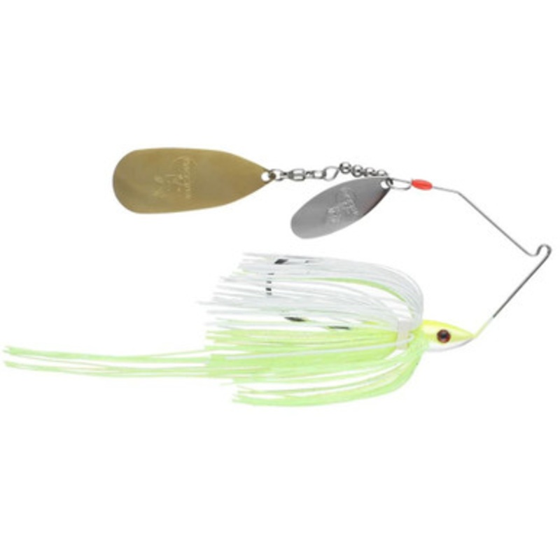 Luck-E-Strike Rick Clunn Trickster Spinnerbait – 3/4oz – White/Chart