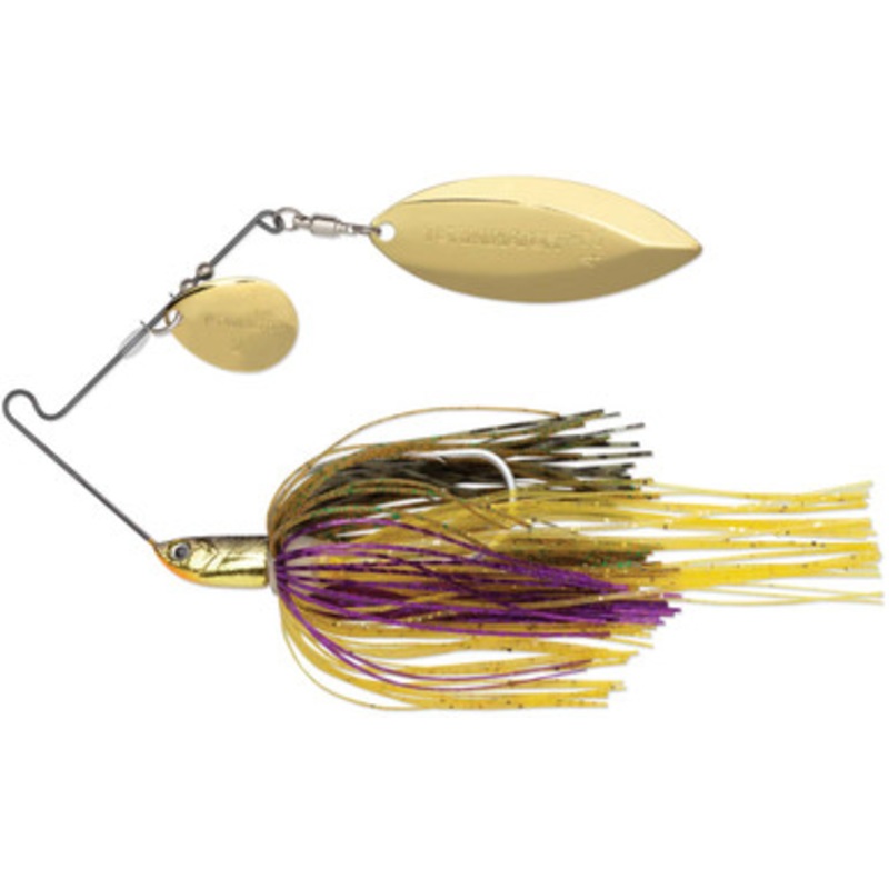 Terminator T34CW T1 Original Titanium Spinnerbait – Colorado/Willow Sunfish Gold/Gold