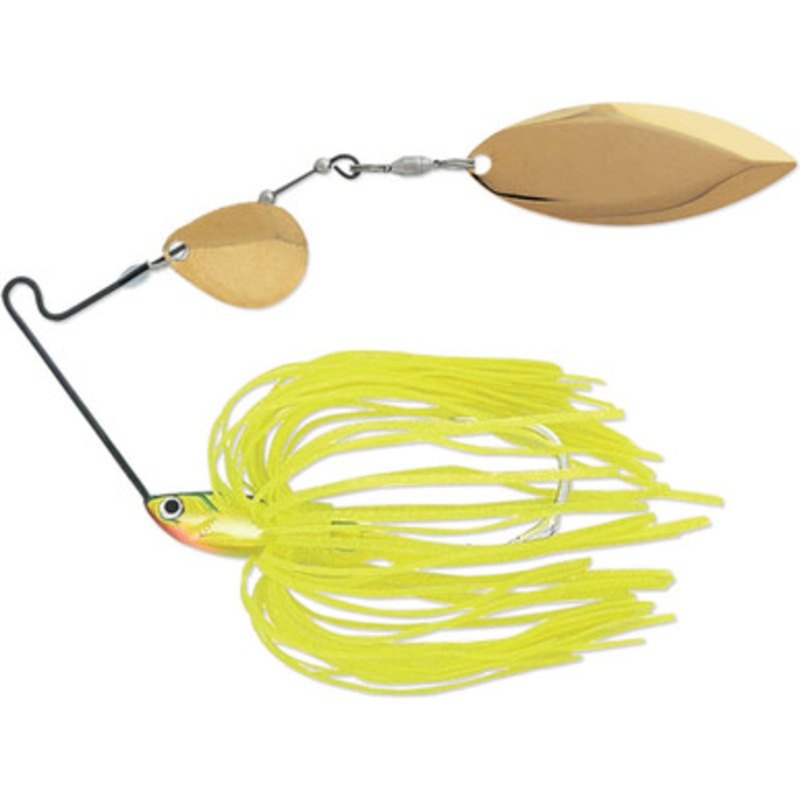 Terminator T38CW T1 Original Titanium Spinnerbait – Colorado/Willow Sharp Chartreuse Gold/Gold