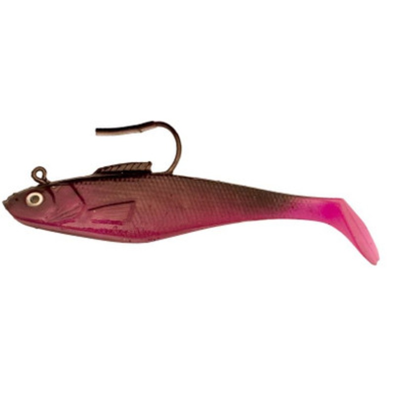 Tsunami SS4 Soft Bait Swim Shad Lure – Black/Purple