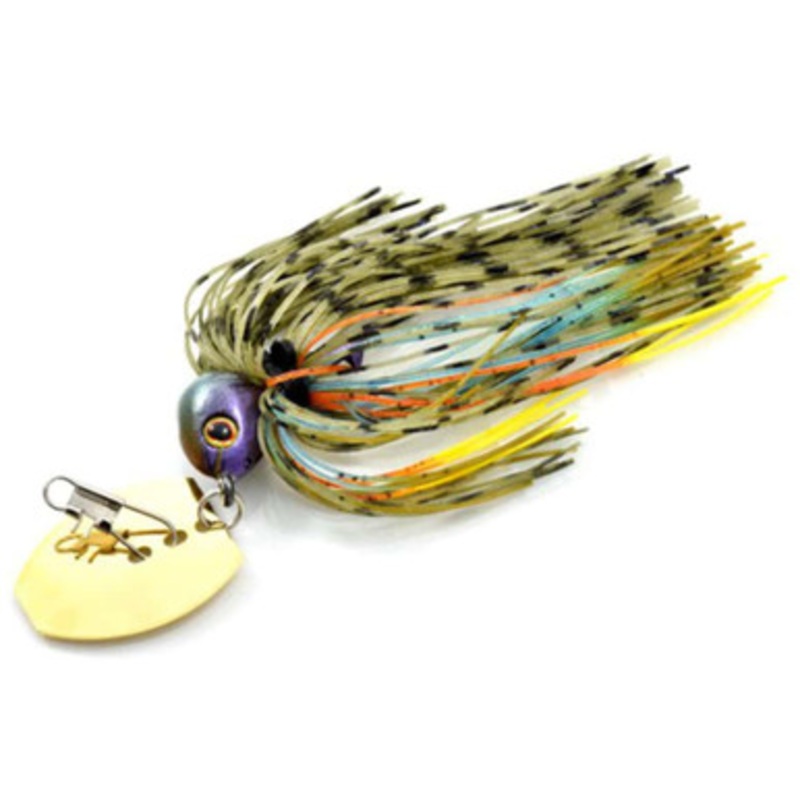 V&M Pacemaker Lightning Blade Jig – 1/2 oz. Bluegill-Gold Blade